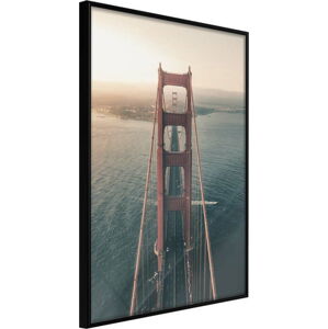 Plakát v rámu Artgeist Bridge in San Francisco I, 40 x 60 cm