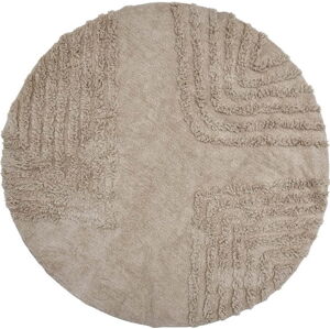 Béžový kulatý koberec ø 180 cm Clarie - Bloomingville