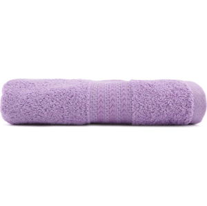 Fialový ručník z čisté bavlny Sunny, 50 x 90 cm