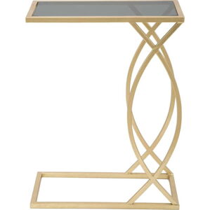 Odkládací stolek se skleněnou deskou 25.5x45.5 cm Glam – Mauro Ferretti