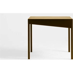 Konferenční kovový stůl ve zlaté barvě Custom Form Obroos, 50 x 50 cm