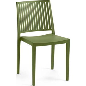 Zelená plastová zahradní židle Bars - Rojaplast