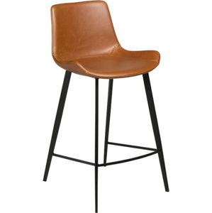 Světle hnědá barová židle z eko kůže DAN-FORM Denmark Hype, výška 91 cm