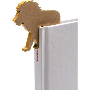 Záložka do knížky ve tvaru lva Thinking gifts Woodland