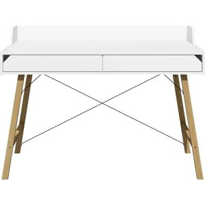 Bílý psací stůl Lotta BELLAMY, šířka 132 cm