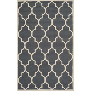 Tmavě šedý vlněný koberec Safavieh Everly 152 x 243 cm