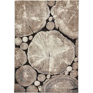 Hnědý koberec Think Rugs Woodland, 120 x 170 cm