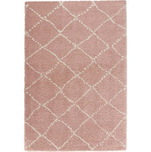 Růžový koberec Mint Rugs Allure Ronno Rose Creme, 120 x 170 cm