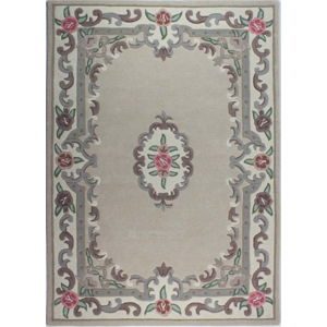 Béžový vlněný koberec Flair Rugs Aubusson, 75 x 150 cm