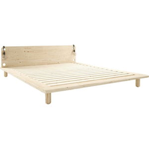 Dvoulůžková postel z borovicového dřeva s roštem 180x200 cm Peek – Karup Design