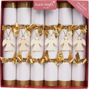 Sada 6 vánočních crackerů Robin Reed Angel