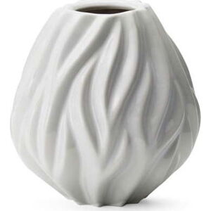 Bílá porcelánová váza Morsø Flame, výška 15 cm