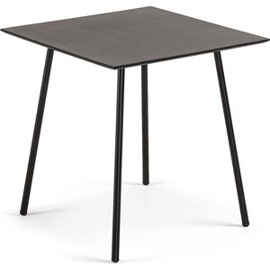 Černý stůl Kave Home Ulrich, 75 x 75 cm