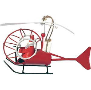 Vánoční závěsná ozdoba G-Bork Santa in Helicopter