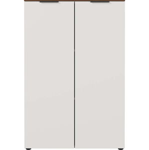 Šedobéžová skříňka v dekoru ořechu 81x120 cm Ancona - Germania