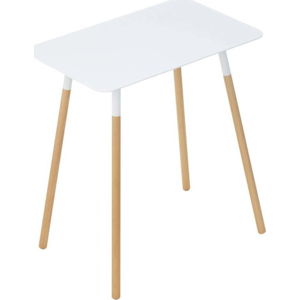Bílý odkládací stolek YAMAZAKI Plain, 45 x 30 cm