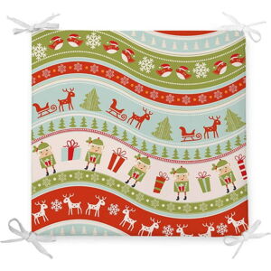 Vánoční podsedák s příměsí bavlny Minimalist Cushion Covers Elves, 42 x 42 cm