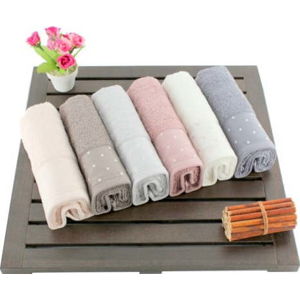 Sada 6 bavlněných ručníků Şaheser, 30 x 50 cm