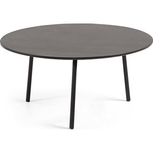 Černý konferenční stůl La Forma Ulrich, ⌀ 70 cm