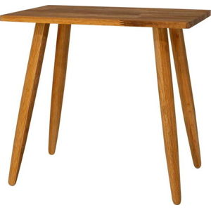 Stolička z masivního dubového dřeva Canett Uno, výška 45 cm