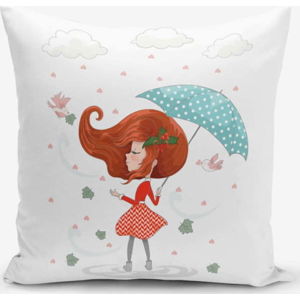 Povlak na polštář Minimalist Cushion Covers Girl With Umbrella, 45 x 45 cm