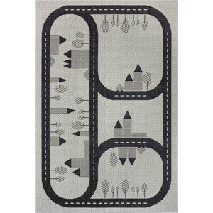 Černý dětský koberec Ragami Roads, 160 x 230 cm