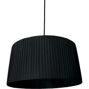 Černé závěsné svítidlo s textilním stínidlem ø 50 cm – SULION