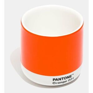 Oranžový keramický termo hrnek Pantone Cortado, 175 ml