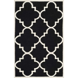 Černý vlněný koberec Safavieh Alameda, 243 x 152 cm