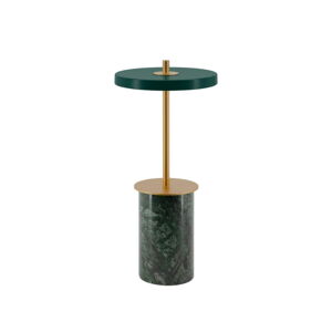 Zelená mramorová LED stmívatelná stolní lampa s kovovým stínidlem (výška 25,5 cm) Asteria Move Mini – UMAGE
