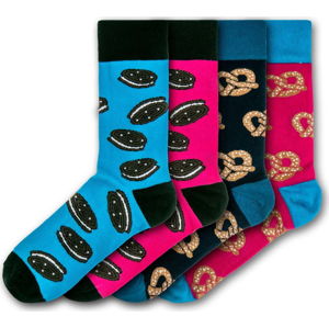 Sada 4 párů pánských ponožek Funky Steps Sweets, velikost 41 - 45
