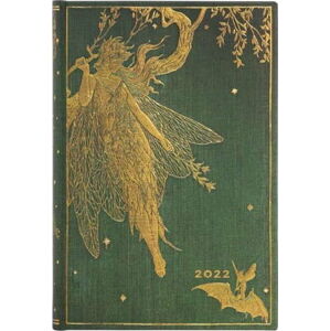 Denní diář na rok 2022 Paperblanks Olive Fairy, 9,8 x 14 cm