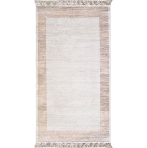 Hnědobéžový koberec Vitaus Hali Ruto, 80 x 150 cm