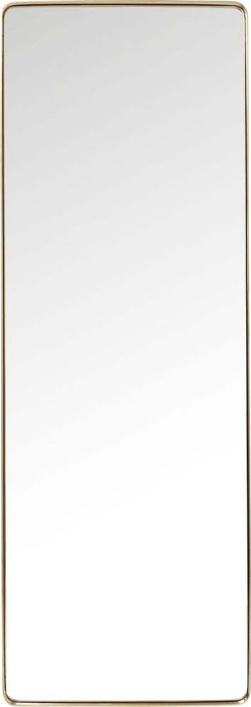 Zrcadlo s rámem v mosazné barvě Kare Design Rectangular, 200 x 70 cm
