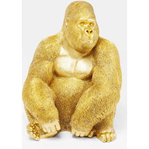 Dekorativní socha ve zlaté barvě Kare Design Gorilla