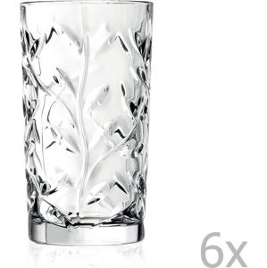 Sada 6 křišťálových sklenic RCR Cristalleria Italiana Abelie, 360 ml