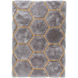 Šedý koberec Flair Rugs Honeycomb, 160 x 230 cm