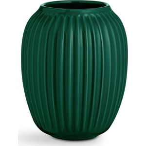 Zelená kameninová váza Kähler Design Hammershoi, výška 20 cm