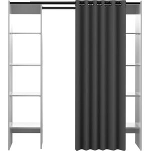 Černo-bílá šatní skříň 185x182 cm Tom - TemaHome France