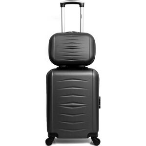 Sada 2 černých cestovních kufrů na kolečkách Infinitif Oviedo