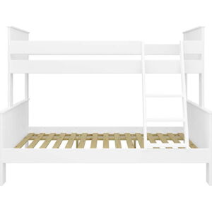 Bílá patrová dětská postel 120x200 cm Alba - Tvilum