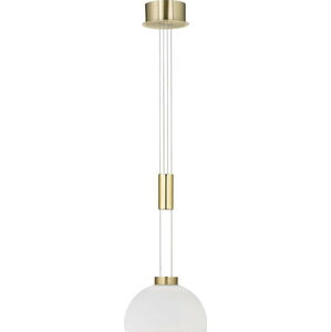 Závěsné svítidlo v bílo-zlaté barvě Fischer & Honsel Avignon
