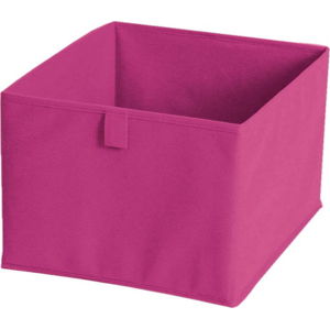 Růžový textilní úložný box JOCCA, 28 x 28 cm