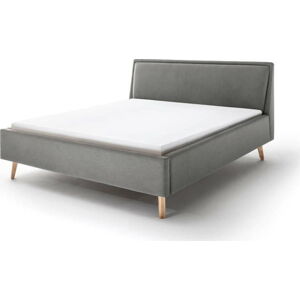 Světle šedá čalouněná dvoulůžková postel 160x200 cm Frieda – Meise Möbel