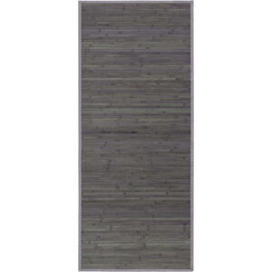 Šedý bambusový koberec běhoun 75x175 cm – Casa Selección