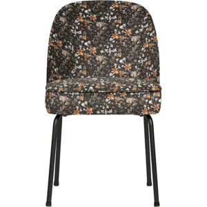 Černá jídelní židle s květinovým vzorem BePureHome Vogue Flower