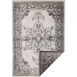 Černo-krémový venkovní koberec NORTHRUGS Borbon, 80 x 150 cm