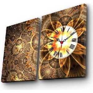 Nástěnné obrazové hodiny Clock, 60 x 38 cm