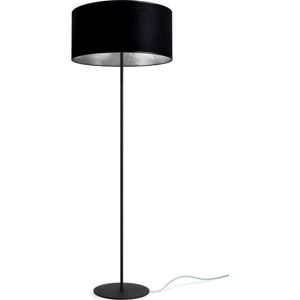 Černá stojací lampa Sotto Luce MIKA Elementary XL Silver, ⌀ 50 cm