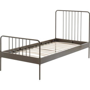 Hnědá kovová dětská postel Vipack Jack, 90 x 200 cm
